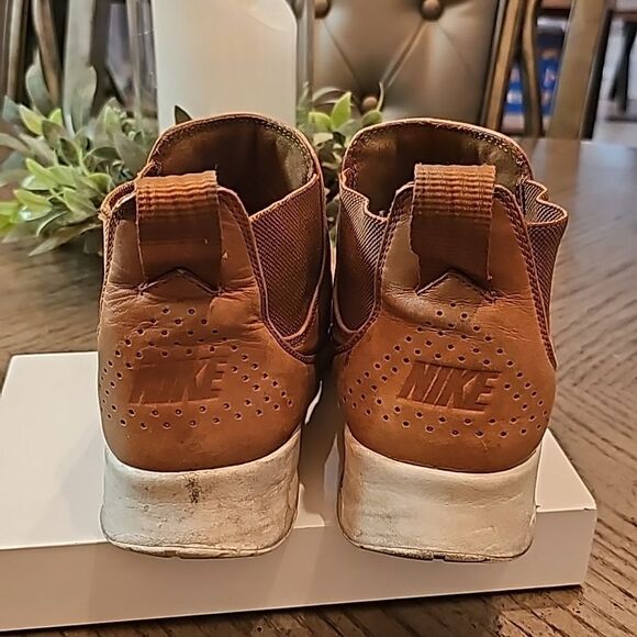 Nike Air Max Thea 7.5 mid ale brown leather sneakers boot - Picture 3 of 10